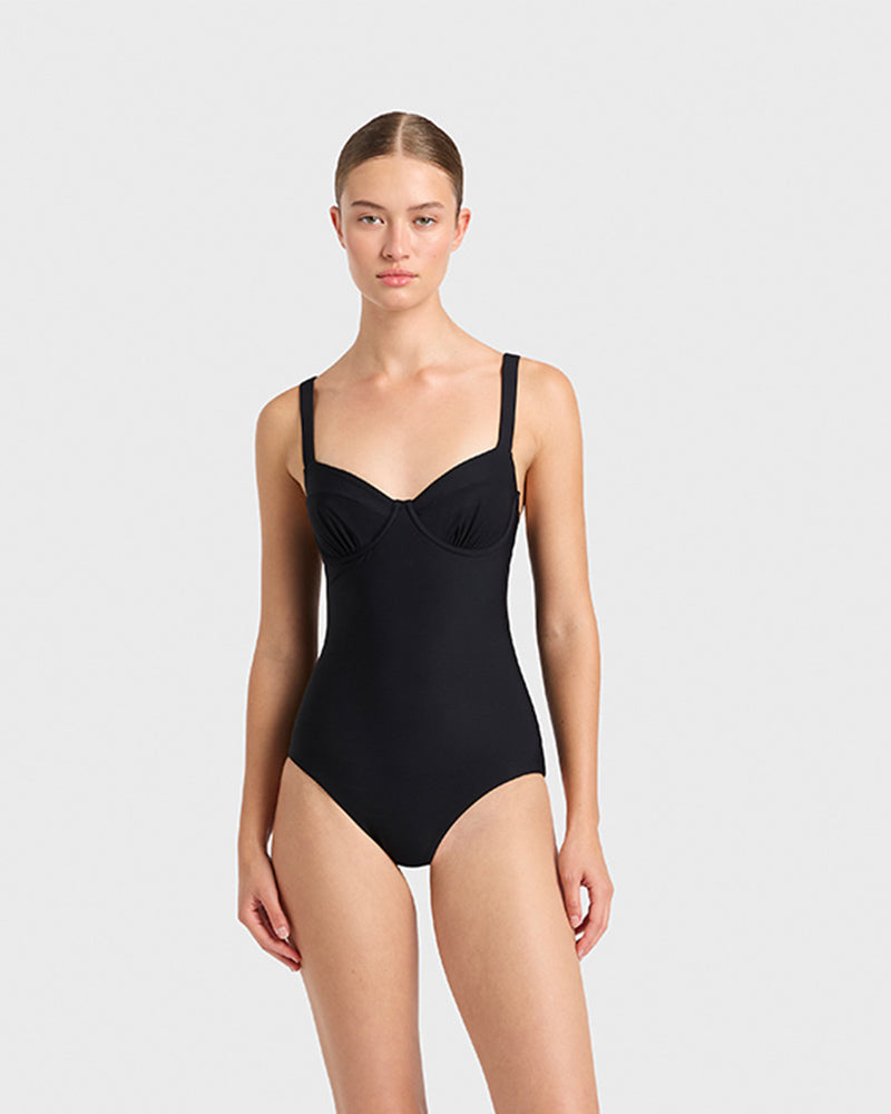 BONDI BORN Underwire Bikini Top Supportive Underwire One Piece