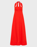 Delphi Halter Maxi Dress - Scarlet