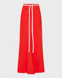 Delphi Bias Cut Maxi Skirt - Scarlet