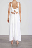 Delphi Comino Linen Dress - White